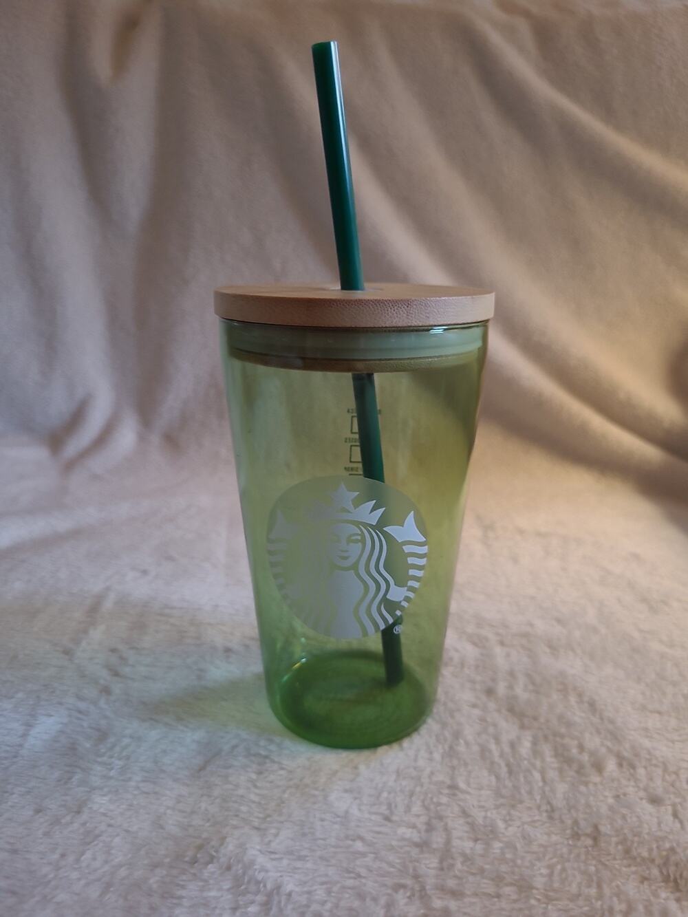 Starbucks 2026 Spring Matcha Green Glass Cold Cup Tumbler 16oz Grande Bamboo Lid